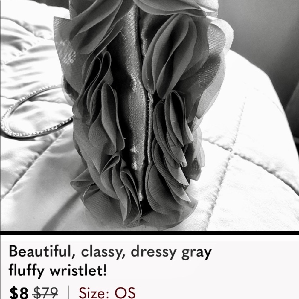 Aubrey Brooke rhinestone heels, and dressy gray wristlet